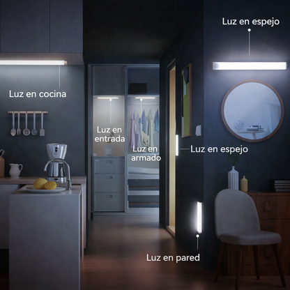 Luz LED con sensor de movimiento por USB