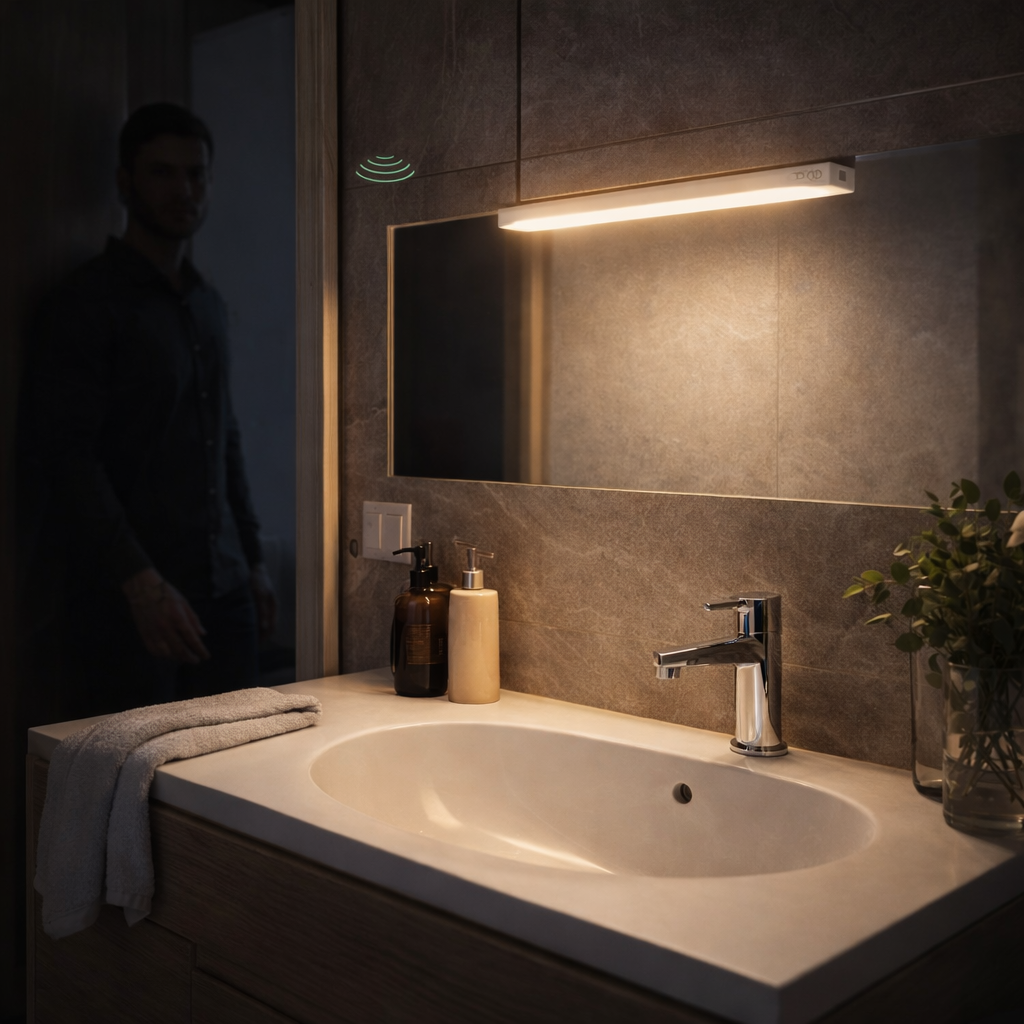 Luz LED con sensor de movimiento por USB