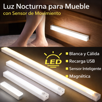 Luz LED con sensor de movimiento por USB